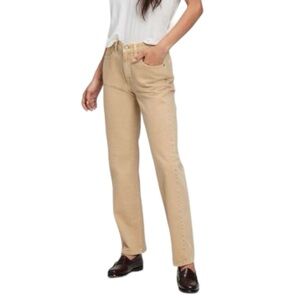 Gap Mid Rise '90s Loose Fit Stretch Denim Khaki Tan Jeans